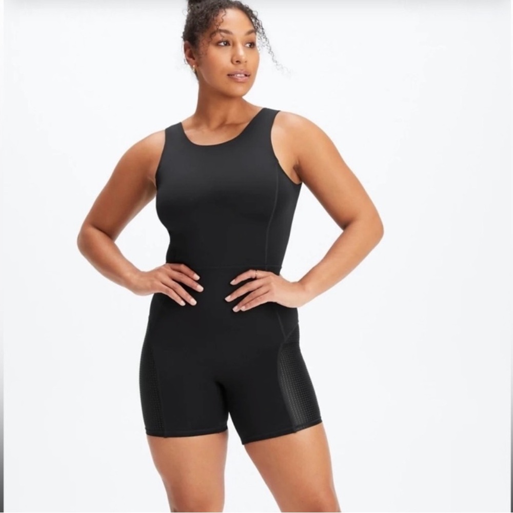 Fabletics Black Workout Jumpsuit | Size S